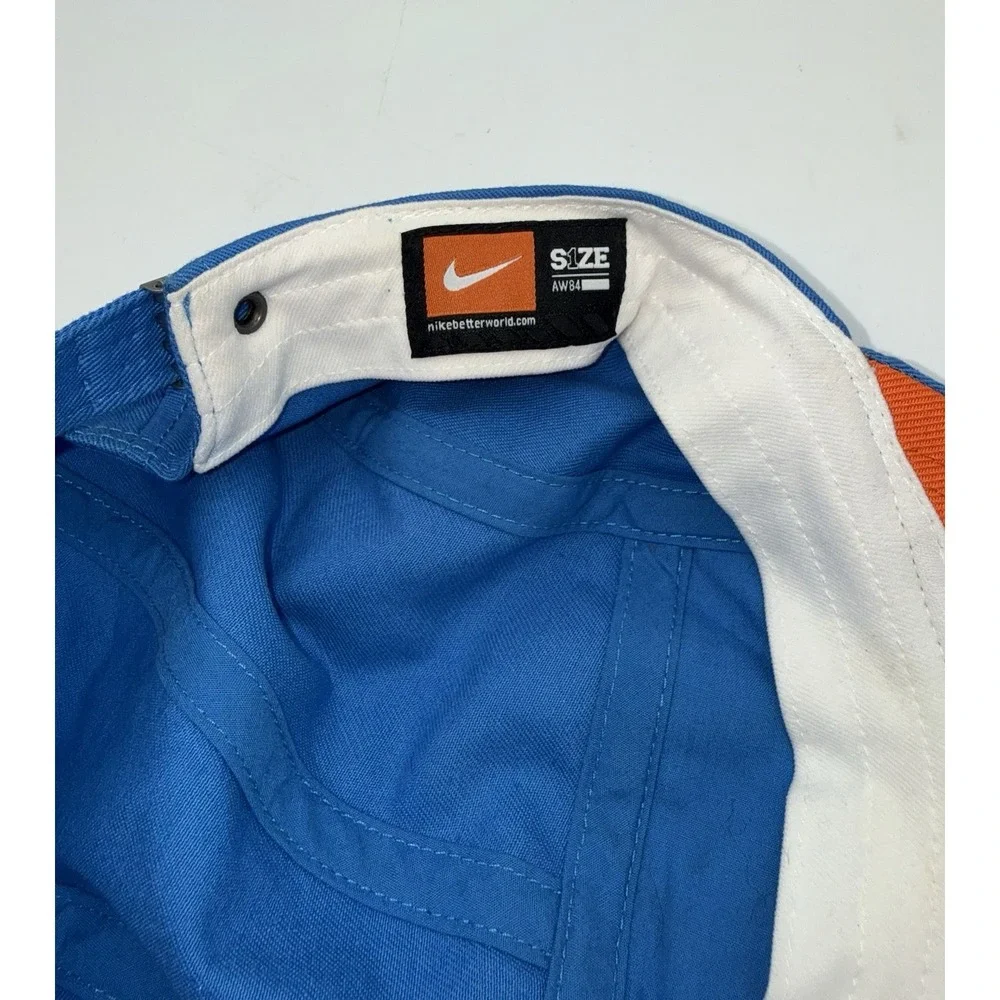 NIKE Adult Hat Cap India 3 Stars Cricket Adjustable Blue Bicycle Running